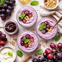 Grape Pudding Crema Fredda Di Uva Nera