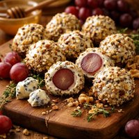 Grape Truffles Grape and Bleu Cheese