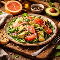Grapefruit and Avocado Salad