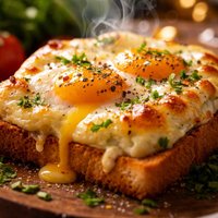 Gratin Eggs on Toast