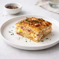 Gratin of Potatoes Ham Eggs Onions Julia Child