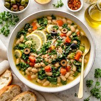 Great Northern Bean Olive Soup