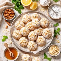Greek Almond Macaroons Maronhinos or Martsapades