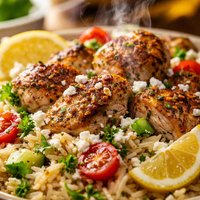 Greek Chicken and Rice