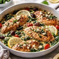 Greek Chicken and Spinach