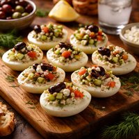 Greek Deviled Eggs with Ouzo