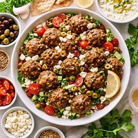 Greek Feta and Olive Meatballs