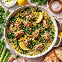 Greek Fricassee of Lamb