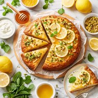 Greek Honey Lemon Cake with a Twist