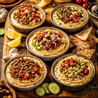 Greek Hummus with 5 Variations