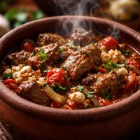 Greek Lamb Baked in Clay Pots