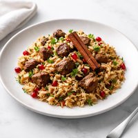 Greek Lamb Pilaf with Cinnamon