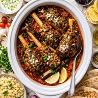 Greek Lamb Shanks Slow Cooker