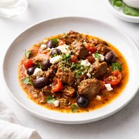 Greek Lamb Stew with Feta
