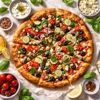 Greek Mediterranean Pizza