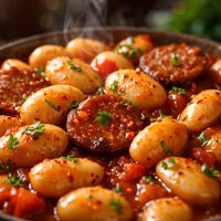 Greek Mr Manettas Butter Beans and Sausages Dry Lima Beans