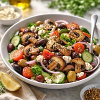 Greek Mushroom Salad