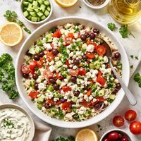 Greek Rice Feta Salad