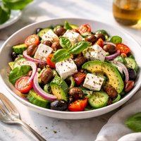 Greek Salad with Avocado