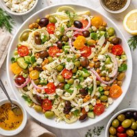Greek Salad with Shaved Fennel