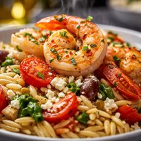 Greek Shrimp with Orzo