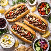 Greek Steak Sandwich