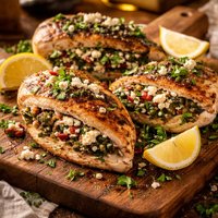 Greek Stuffed Chicken Breasts