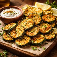 Greek Style Baked Zucchini Chips