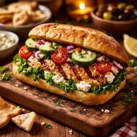 Greek Style Chicken Sandwich