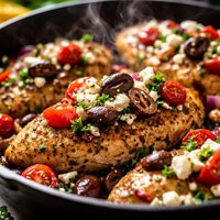 Greek Style Chicken Skillet