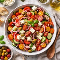 Greek Style Tomato and Onion Salad