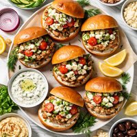 Greek Style Turkey Burgers
