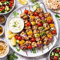 Greek Summer Chicken Kebabs