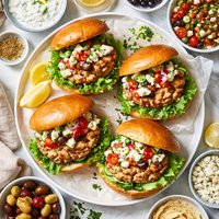 Greek Turkey Burgers