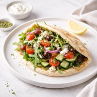 Greek Veggie Pita Sandwich