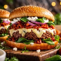 Greektalian Cheese Burgers