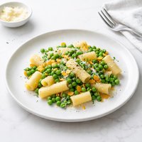 Green and Gold Peas with Pasta