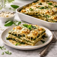 Green and White Lasagna