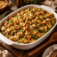 Green Bean Chicken Stuffing Casserole