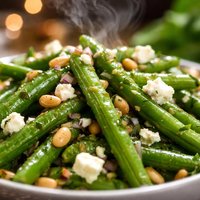 Green Bean Salad with Pine Nuts and Feta
