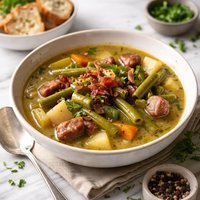 Green Bean Soup Gruene Bohnen Suppe