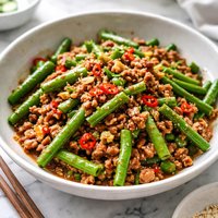 Green Beans and Ground Pork Spicy
