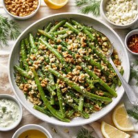 Green Beans in Dill Walnut Sauce