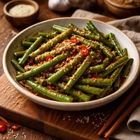 Green Beans in Spicy Miso Sauce