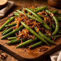 Green Beans with Caramelized Onions