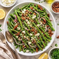 Green Beans with Feta and Pecans