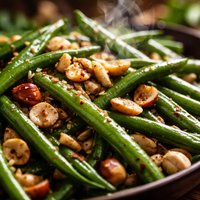 Green Beans with Toasted Hazelnuts