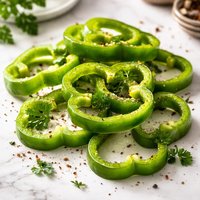 Green Bell Pepper Rings