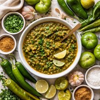 Green Chile and Tomatillo Chutney