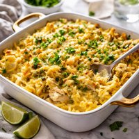 Green Chile Chicken Noodle Casserole